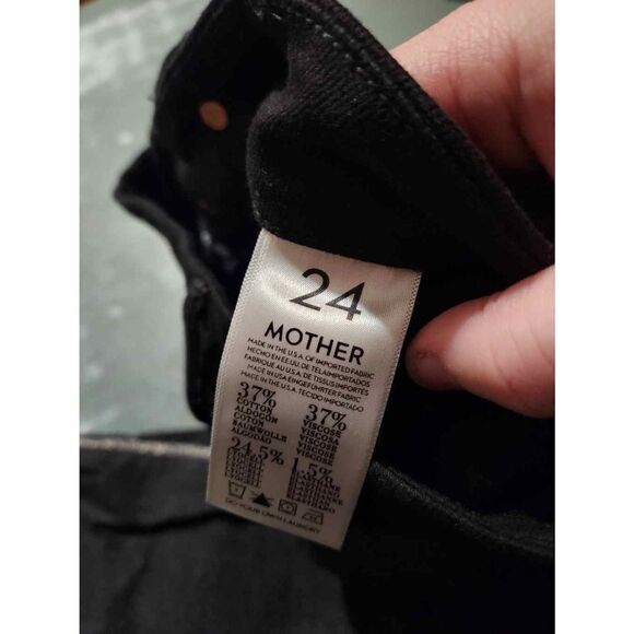 MOTHER High Waisted Looker Diamond In The Rough Jeans sz 24 - Picture 5 of 6